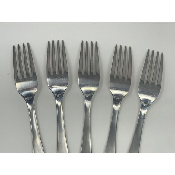 Schulze 66 BWU Germany Vintage Rare Stainless Steel Dinner Forks 8.25” Set Of 5 - Picture 8 of 8